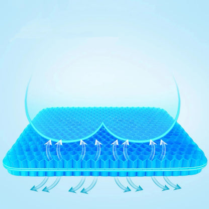 Sloomby™ — Cuscino in Gel a Nido d'Ape Doppio Strato Anti-Pressione Coccige